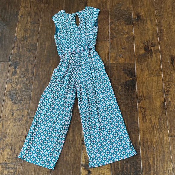 Boden Corinne Blue Geometric Jumpsuit - Picture 7 of 7